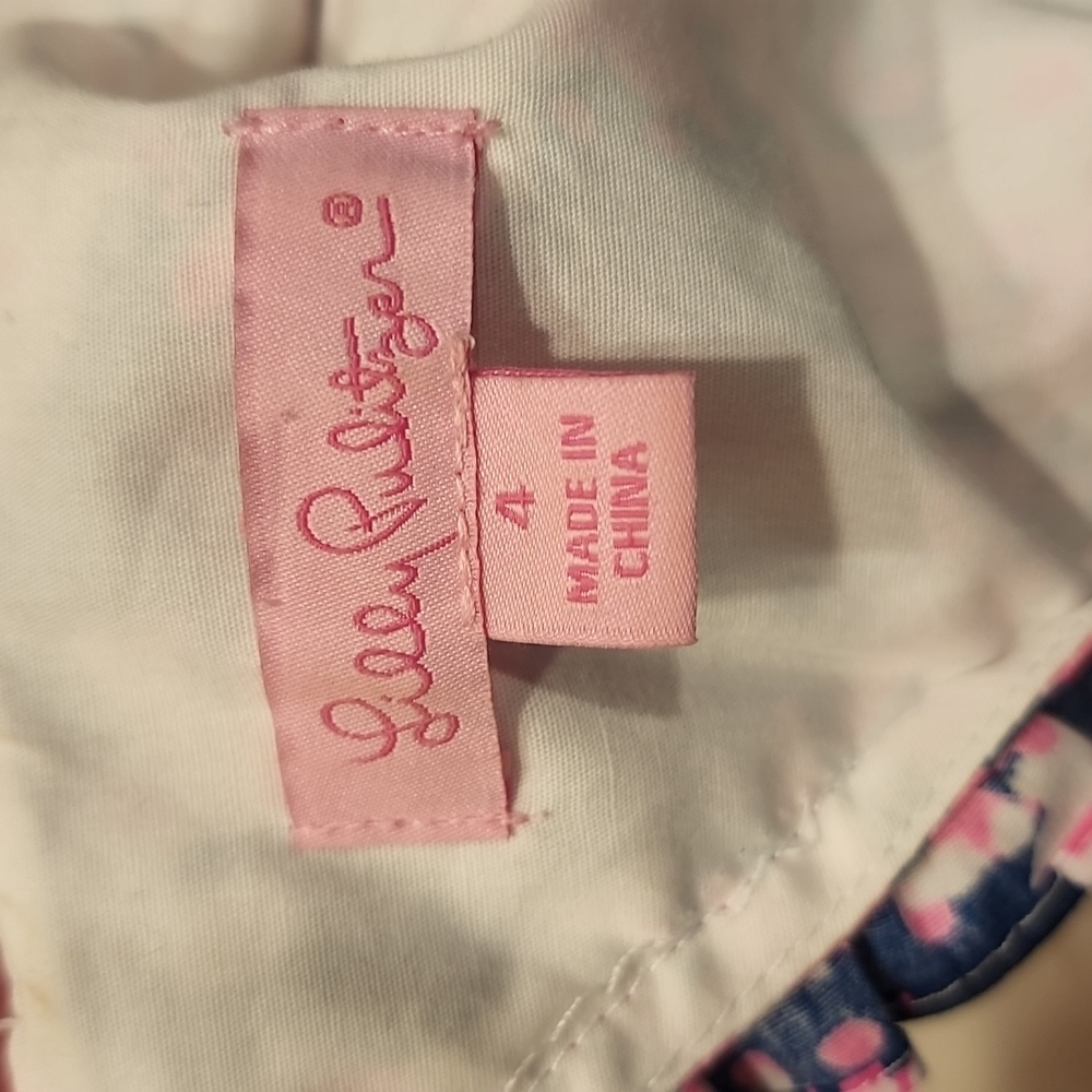 Lilly Pulitzer Fiesta Stretch Pink and Blue Beyond the Sea Dress - Picture 12 of 13